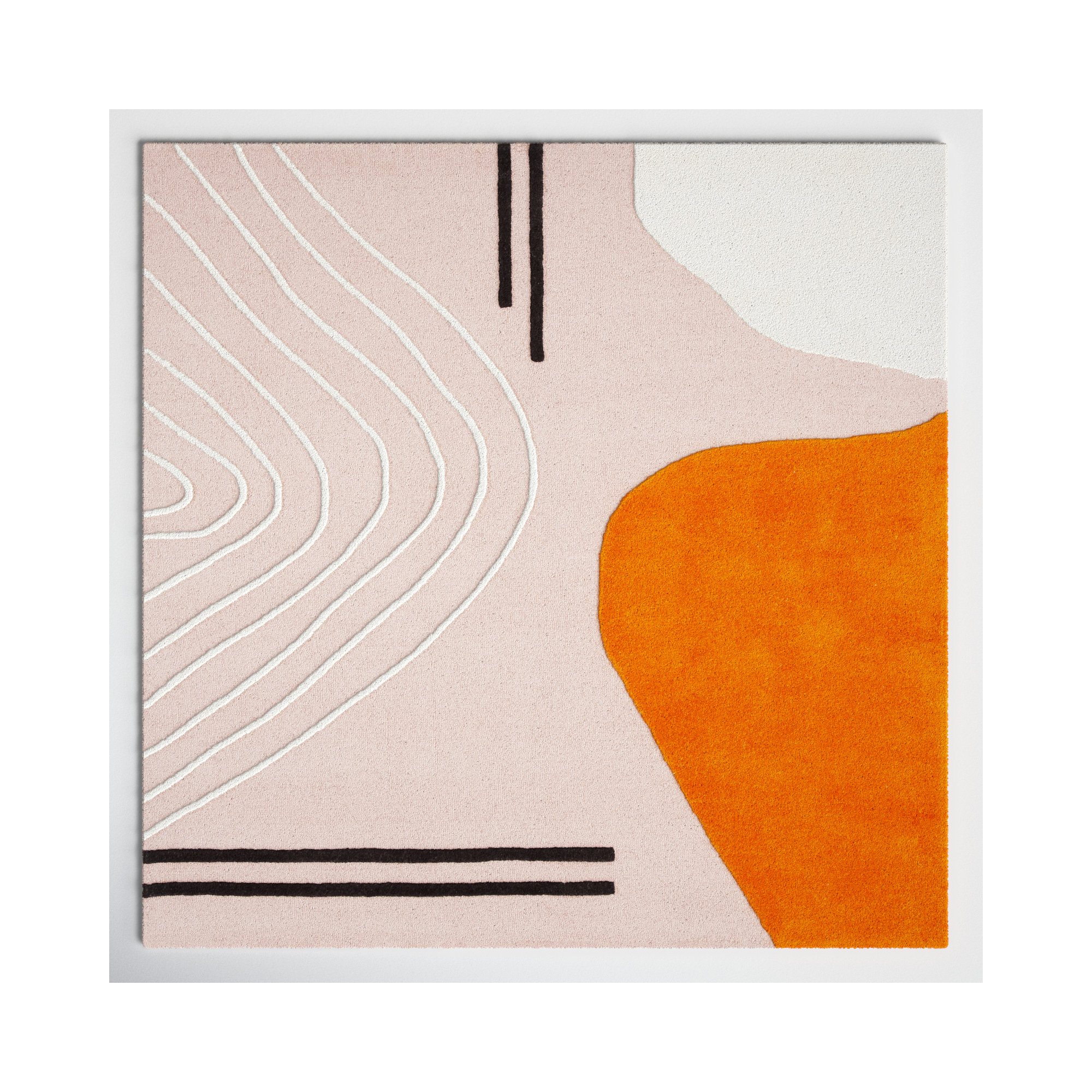 Felipe Handmade Wool Rug, Square 6'