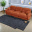 Compression Cozy Sofas, Chenille 3 Seater, Pleated Modern Home