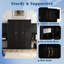 Grand lit escamotable avec bureau, meuble-lavabo rabattable et rangement pour armoire, lit mural peu encombrant-500527818