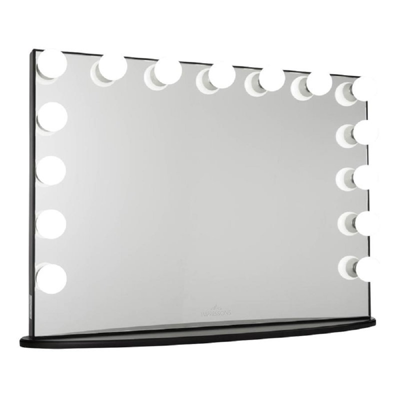 Miroir de salle de bain Hollywood Glow Lite Pro, Noir pro
