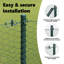 Vidaxl Fence With Posts PVC-Coated Steel-116798007-116798010