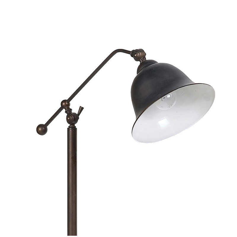 Lampe sur pied cloche en bronze Madeira