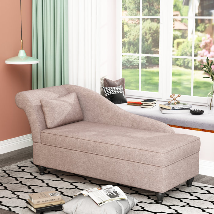 Canora Grey Schaefer Upholstered Chaise Lounge & Reviews | Wayfair