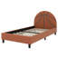Lit plateforme tapissier Basketball, structure de lit robuste en bois
