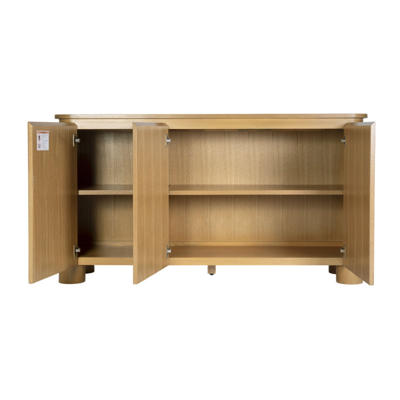 Buffet rectangulaire en bois avec rangement Mari