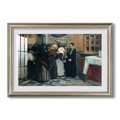 Kissing the Relic (El beso de la reliquia), 1893-Joaquín Sorolla-Custom Framed Canvas