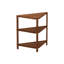 3-Tier Corner Brown Plant Shelf for Patio Garden