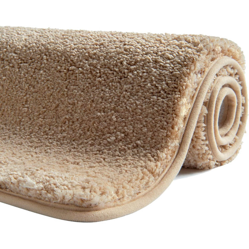 Rectangle Bath Mat, 70cm, Creme Beige, 120cm