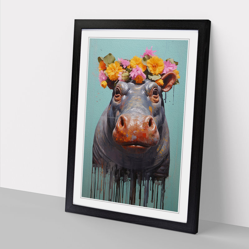 Hippo Contemporary Art - Framed Print