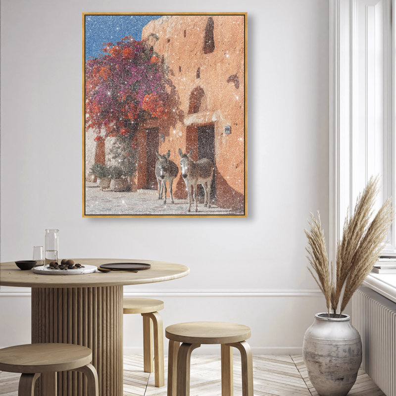 Morning Wait Print by Oliver Gal, 37"H x 46"W, Gold Floater Frame