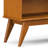 Draper 30"H Solid Wood Mid-Century Modern Low Bookshelf with Tapered Legs and Wide Open Shelves-1459703552