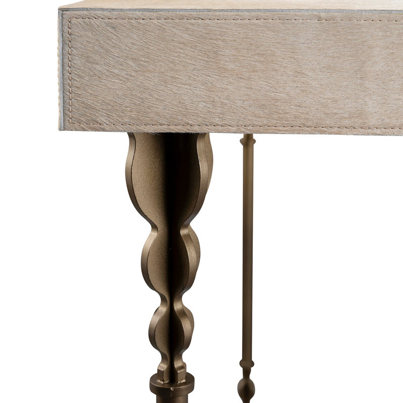 Nguni Console Table, 31.5" H x 48" W x 18" W, Oxidized