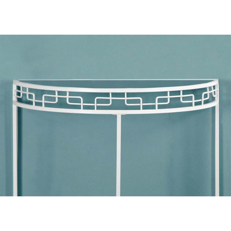 Versatile Accent Table for Entryway, Console, Sofa Side, Living Room, and Bedroom with Tempered Glass and Contemporary Design