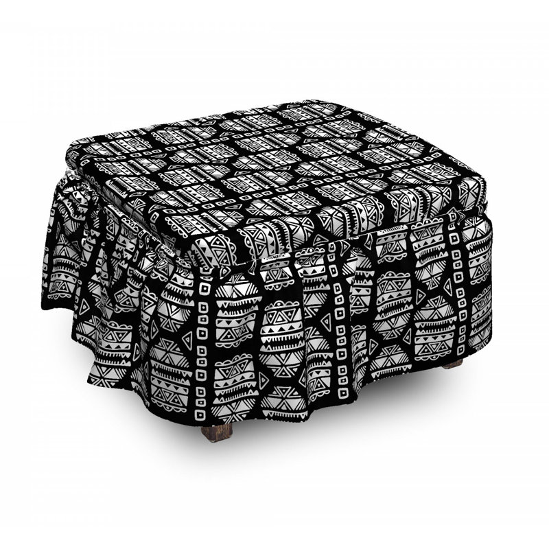Box Cushion Ottoman Slipcover
