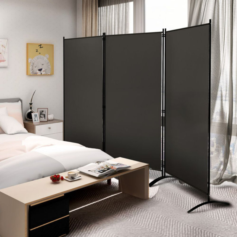 Cloison pliante 3 panneaux l 102,5 po x H 72 po Leveille, Gris