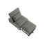 Chaise convertible en velours côtelé fumée avec lit coulissant pour une utilisation quotidienne en velours côtelé, décoration intérieure