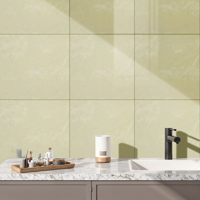 Marble Look Peel and Stick Wallpaper Oil-Proof Fire-Retardant Self-Adhesive Wall Panels