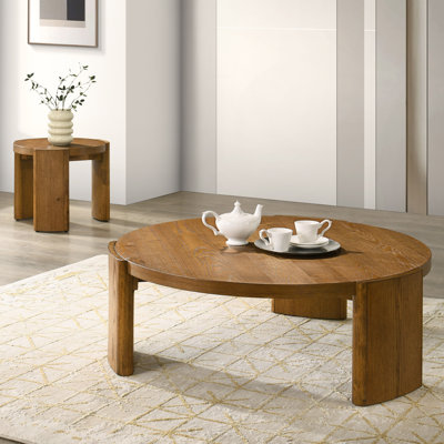 Blitar 2-Piece Coffee Table Set With Plinth Base