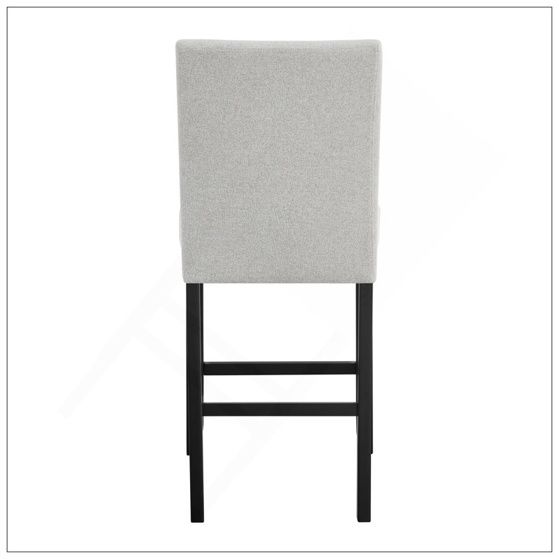 Ensemble 2 pièces de chaises de salle à manger rembourrées en tissu Transitional