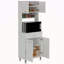 Pantry Piacenza,Two Double Door Cabinet Finish