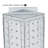 Four-sided 4"W x 12"H Pegboard Tower with Revolving 9" Base