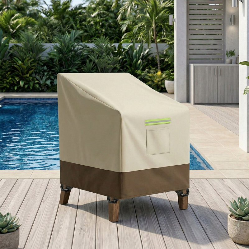 600D Heavy Duty All-Weather Patio Chair Sofa Covers, Waterproof UV Resistant Deep Seat Cover for Outdoor Furniture