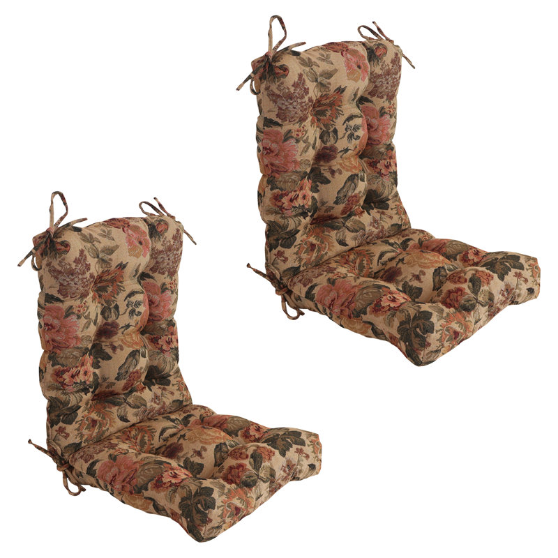 Ensemble de 2 coussins de chaise tapissier tapissier