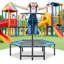 Trampoline d'exercice, rebondisseur portable pliable