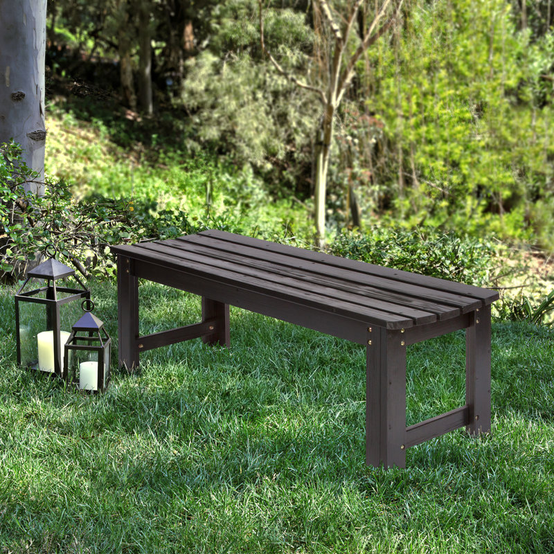 Banc de jardin pour l'extérieur Heritage Heritage, H 18,25 po x l 48 po x P 17 po, Noir