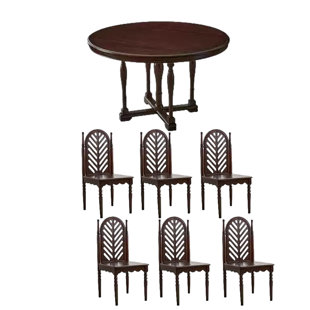 Sturdy Solid Wood Round Dining Table Sets.
