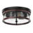 Joandra 2-Light Bulbs Retro Farmhouse Seeded Glass Shade Dimmable Flush Mount Light Fixtures