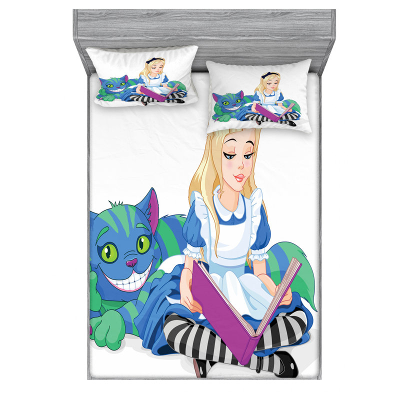 Microfiber Sheet Set, Queen Sheet + Fitted Sheet + 2 Pillowcases