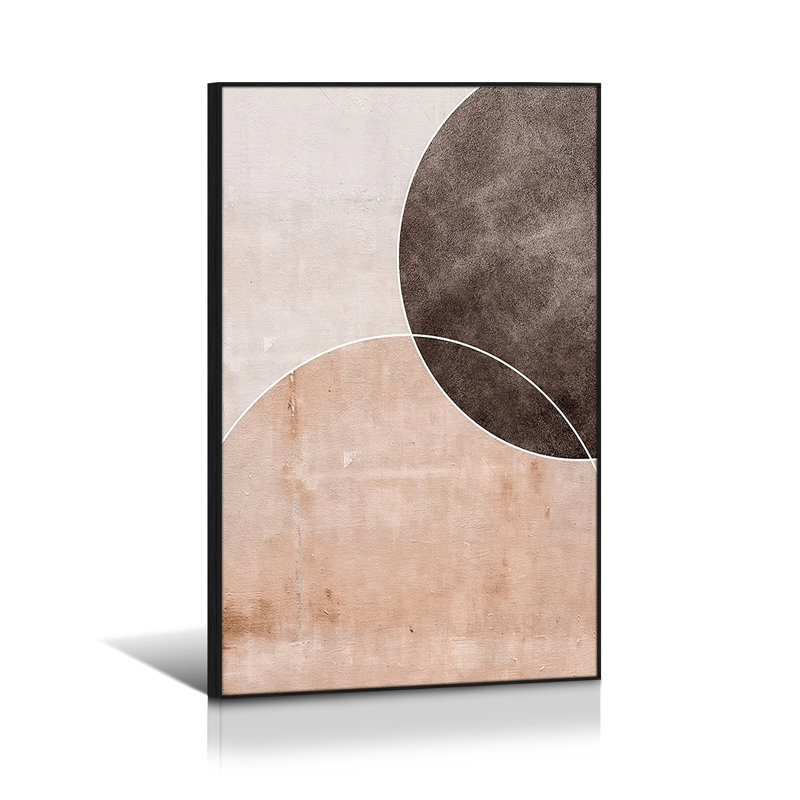 Earic Abstract Circle On Canvas Painting