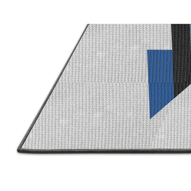 Scate le Tapis décoratif bleu, Rectangle 6 pi x 9 pi