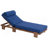 2-Piece Outdoor Patio Chaise Lounge Chair Set, 78.8'' Acacia Wood Adjustable Recliner With Headrest & Retractable Side Tray, Patio Lounge Chairs For Poolside, Garden, Terrace, Beach-1020146429