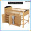 Lit mezzanine simple blanc avec lumières DEL et escalier de rangement | Lit d'enfant Playful-1275253626