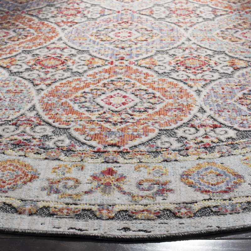Younes Provance Performance Oriental Rug, Round 6'7"