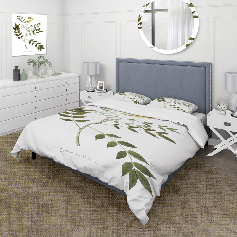 Vintage Botanicals XVIII - Ensemble de housse de couette traditionnel - Microfibre de polyester