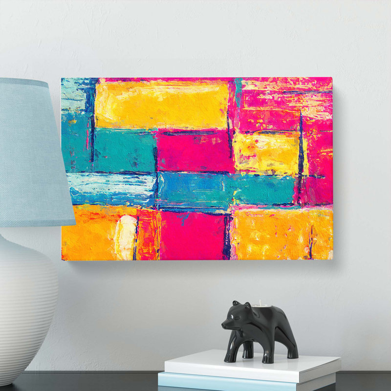 Abstract Art Painting Vol.446 - Wrapped Canvas Painting, 40cm H x 60cm W x 3cm D