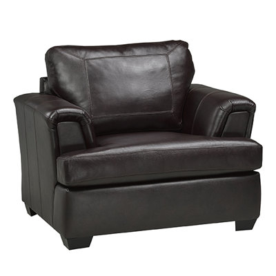 Fauteuil club en cuir fleur 43 po Verano