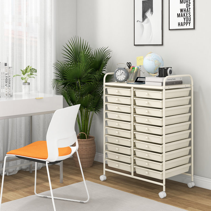 20 Drawer Storage Drawer, White