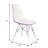 Culley Modern Acrylic Side Chair – Armless Transparent Accent Chair Lightweight Molded Plastic Seating for Dining Room, Kitchen, Vanity, Office, or Banquet-87689703-123385365