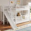 Lit superposé avec escalier de rangement, glissade et 2 tiroirs-1024492477