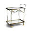 Butterfly Ginkgo Metal Bar Cart with Wheels