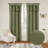 Recycled Cotton Blend Ruffle Tie-Top Curtain Pair-1504319491-1504319488