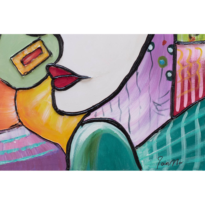 Hand -painted acrylic painting Perfect Completement