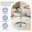 27.5-inch Diameter Round Tempered Glass Coffee Table-128929560