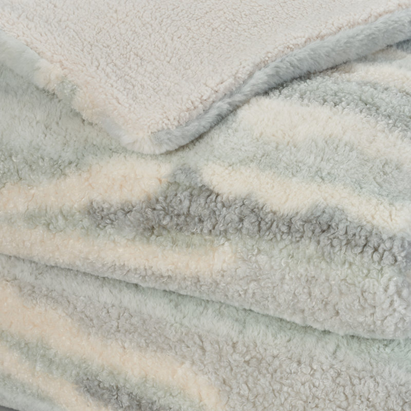 Plain Weave / Muslin Throw Blanket, Seafoam