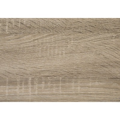 Table de chevet en stratifié taupe pour chambre à coucher ou bureau - Pour une bonne nuit de sommeil - Construction d'extrémité