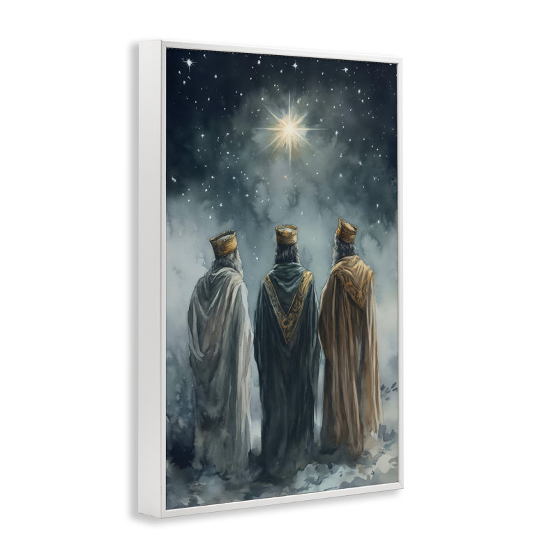 «Three Wise Men & North Star», estampe numérique, conception de Petal Prints Design, H 24 po x l 16 po